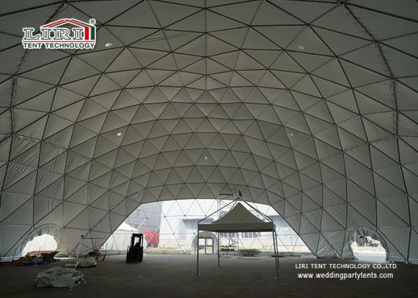 Steel Frame PVC Cover Geodesic Dome Tent Ball shape For 360 Projection