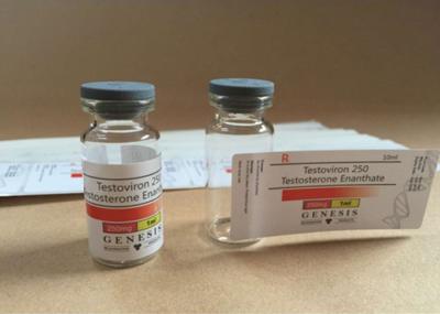 Impressão de duas cores de papel de 10ml Vial Labels Stickers TE 250mg