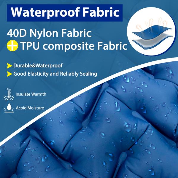 75D Polyester 2.16inch Inflatable Sleeping Pad