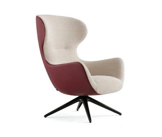 Designer Classic Furniture Fiberglass Lounge Chair Cloth Rotating Mad Joker Armchair