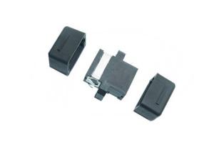 SM,MM Black Full Flange Std. Footprint 8/12/24 cores Fiber Optic MTP Adapter w/