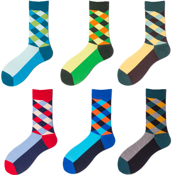 Sweat Absorbent Fancy Socks Womens , Customized Color Ladies Cotton Socks