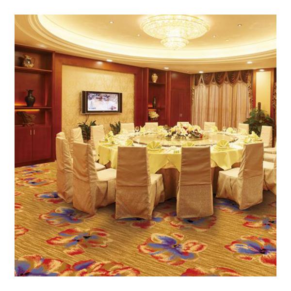 Luxury Hospitality Carpet Customized Jacquard Pattern Wilton Woven For Banquet Hall