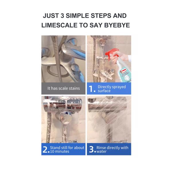 Customized Shower Bathroom Tile Cleaner Spray Grout Remover 500ml