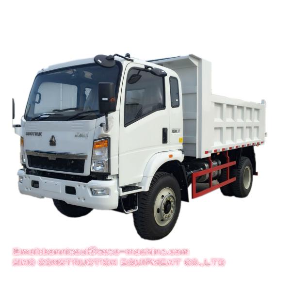 Hydraulic Light Duty Commercial Trucks Sinotruk Howo Transport 4x2 Dump Truck