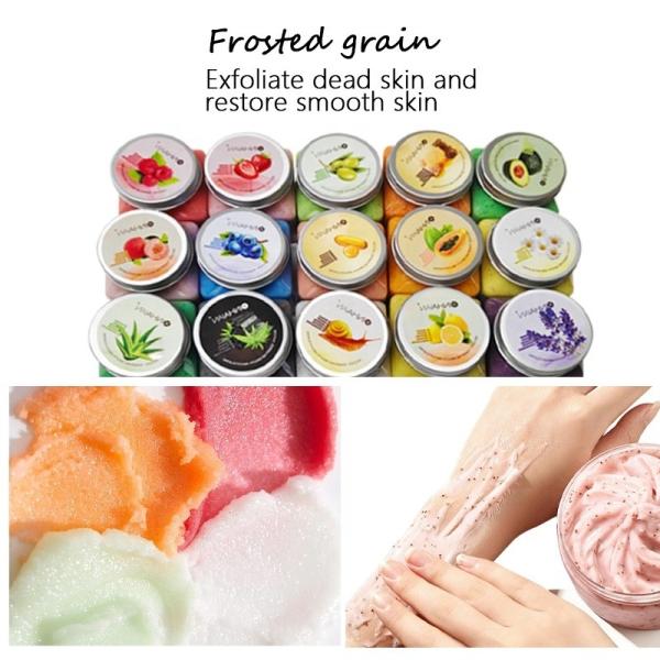 Organic Exfolianting Sea Salt Body Scrub For Custom Logo Smoother And Lighter Skin
