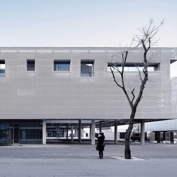 Aluminum Cladding Expanded Metal Mesh Panels 2.35mm Thick Powder Coated
