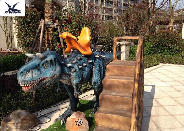 Moving Large Ride On Dinosaur 4 Meters Long For Outdoor / Indoor Amusement Facility