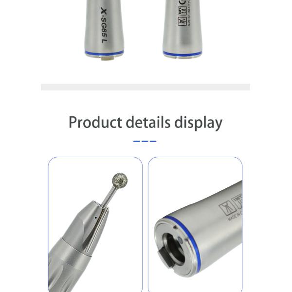 Прочный прямой носовой обтекатель Handpiece, оптическое волокно Handpiece нержавеющей стали зубоврачебное