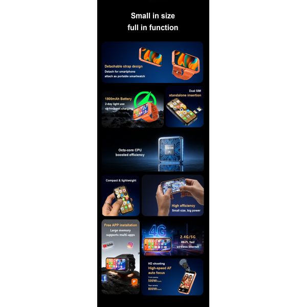 PG999 4G 5G Smartwatch with Octa-core Processor and Dual SIM Dual Standby for Global Connectivity