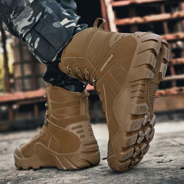 Breathable Tactical Boots Mid Top Special Forces Hiking Boots Large Size