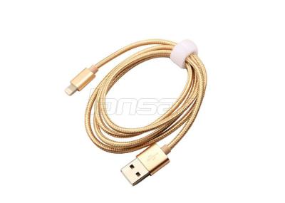 Cabo de carregamento de cobre puro de 8 Pin Nylon Insulated Data And para IPhone IPad
