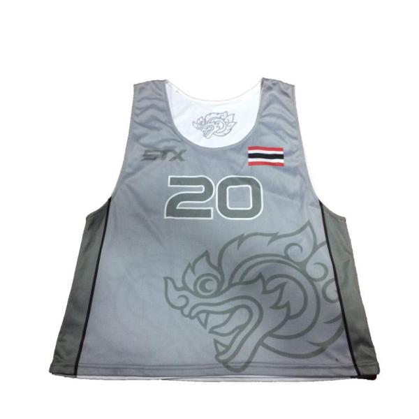Odorless Practice Reversible Lacrosse Jersey Durable Lightweight
