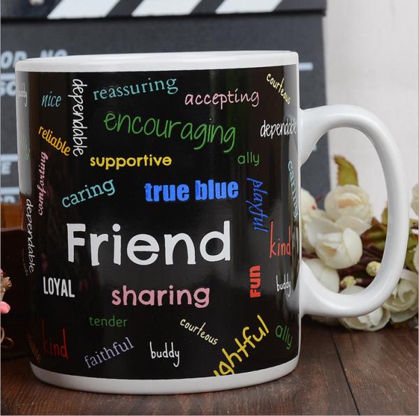Ceramic Eco Friendly Mugs Full Printing / Colorful Eco Friendly Travel Mug Custom