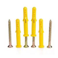 Ancrage d' expansion en nylon en béton résistant aux intempéries Rouge / Jaune Pour les objets de mur ou de plafond