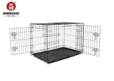 48'' Collapsible Xxl Large Metal Dog Kennel Foldable