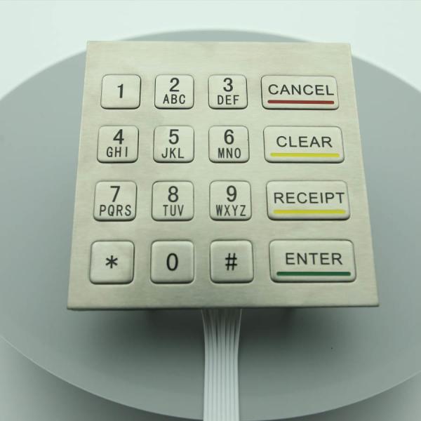 Teclado numérico numérico do metal da montagem de painel da gestão chave para chaves do quiosque 16 do serviço do auto