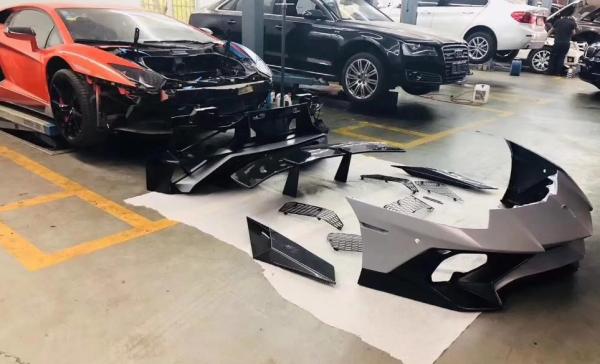 High Strength Carbon Fiber Auto Parts Front Rear Surround Of Racing Car