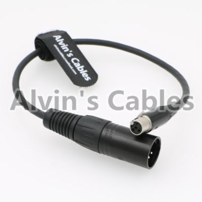 Fêmea VERMELHA de 4 Pin do cabo distribuidor de corrente XLR do monitor de Logie da televisão por cabo do poder de Arri da câmera mini ao homem do Pin de XLR 4
