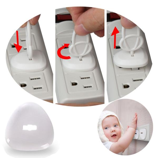 Three Pin Durable ABS UK Type Baby Safety Outlet Plug Cover For Electrical Protection