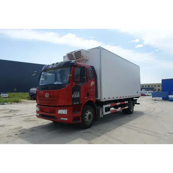 Hot Sale FAW 10t-15t 7.5meters Freezer Transport Refrigerated Refrigerator Van Truck