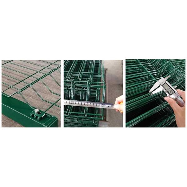 Galvanized Steel Metal Garden Fences Panels outdoor PVC Coated V Bending 3d Curved Welded Wire Mesh fence