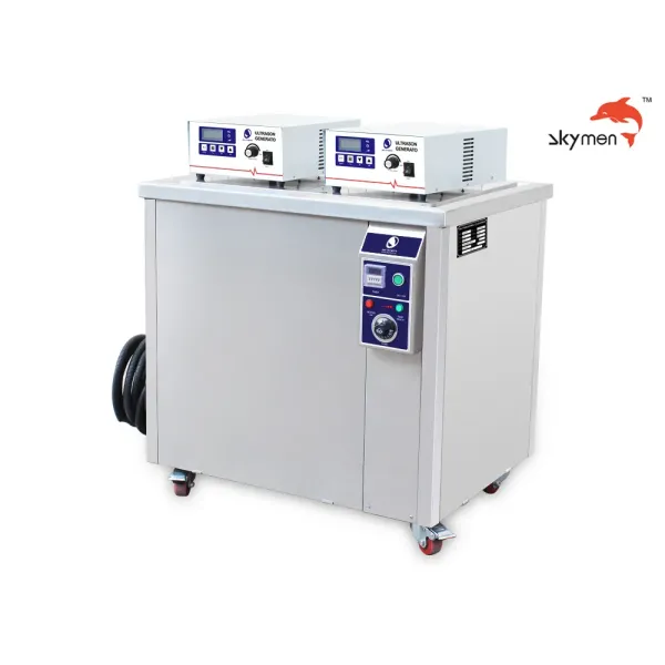 360L Capacity Single Tank Industrial Ultrasonic Cleaner with AC380V 50Hz Power and 99-hour Timer for DPF Cleaning