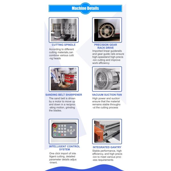 Automatic CNC Multi Layers Fabric Curtain Leather Glove Quilt Clothing T Shirt Spreading Cutter Cutting Machine