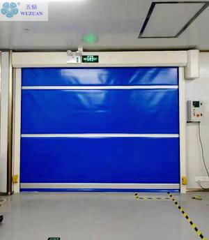                  European Standard Well Sealing PVC High Speed Radar Rolling Shutter Door with Visual Window             