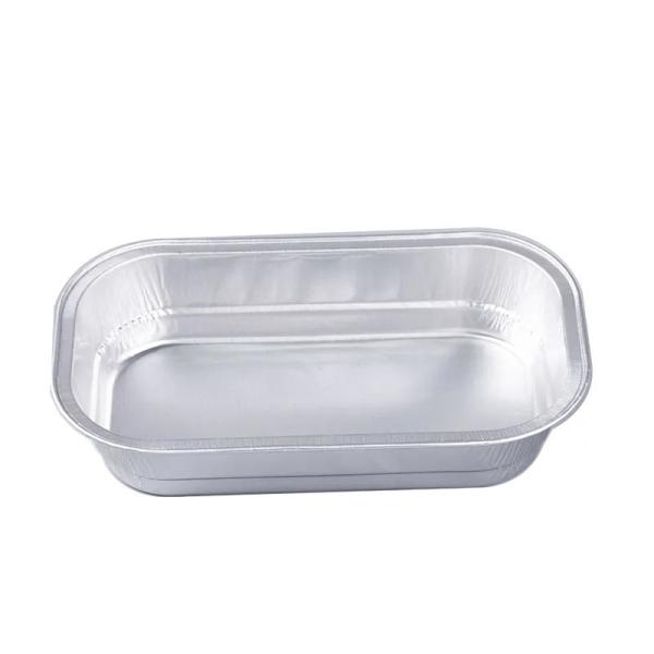 caçarola de alumínio Pan With Lid da linha aérea do avião dos recipientes de alimento da folha 320ml de alumínio