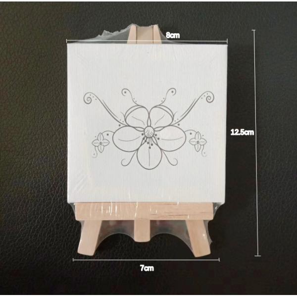Mini Easel Canvas 10*10cm Stretched Canvas with Easel