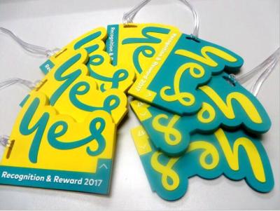 Custom 2017 Recognition & Reward Silicone Rubber Soft PVC Luggage Tag For Travel Bag Tag