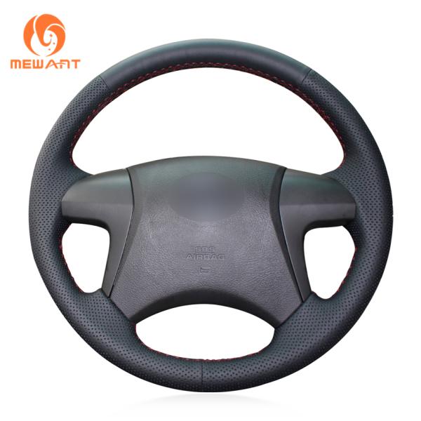 Hand Stitching Artificial Leather Custom Steering Wheel Cover for Toyota Kijiang Innova E J G V 2.0 AT 2.5 STD 2004-2014