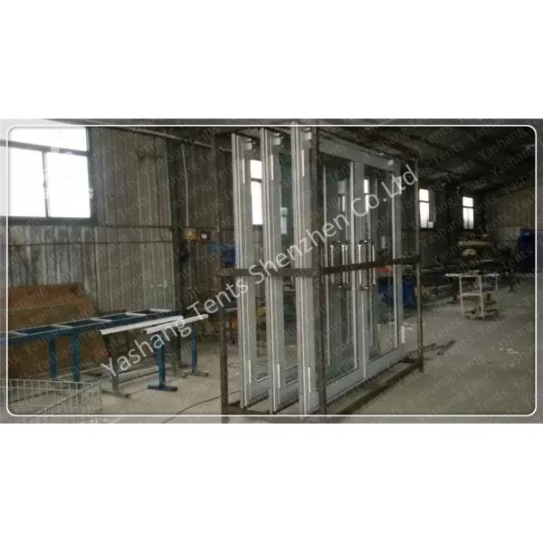 Heat Resistant Tent Accessories Height Customizable Fabric Door Glass Door Roller Gate
