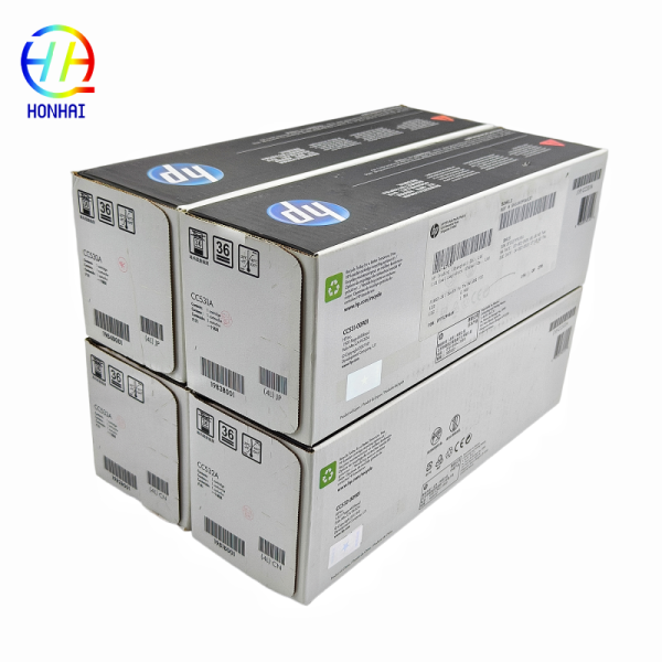 Original 304A CC530A CC531A CC532A CC533A Laser Toner Cartridges - Set of 4  for HP color laserjet cp2025, CM2320fxi MFP, CM2320n MFP, CM2320nf MFP, CP2025dn, CP2025n, CP2025x Printer Parts