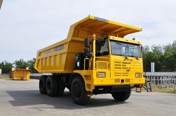 90T 500HP PX90AT-CAT off-road mining tipper truck with Caterpillar gearbox