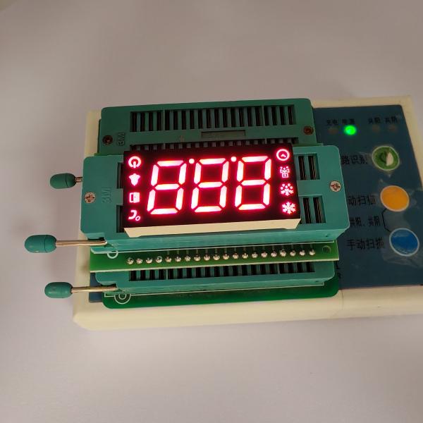 Red 3 digit common cathode 7segment LED Display for Refrigerator Controller