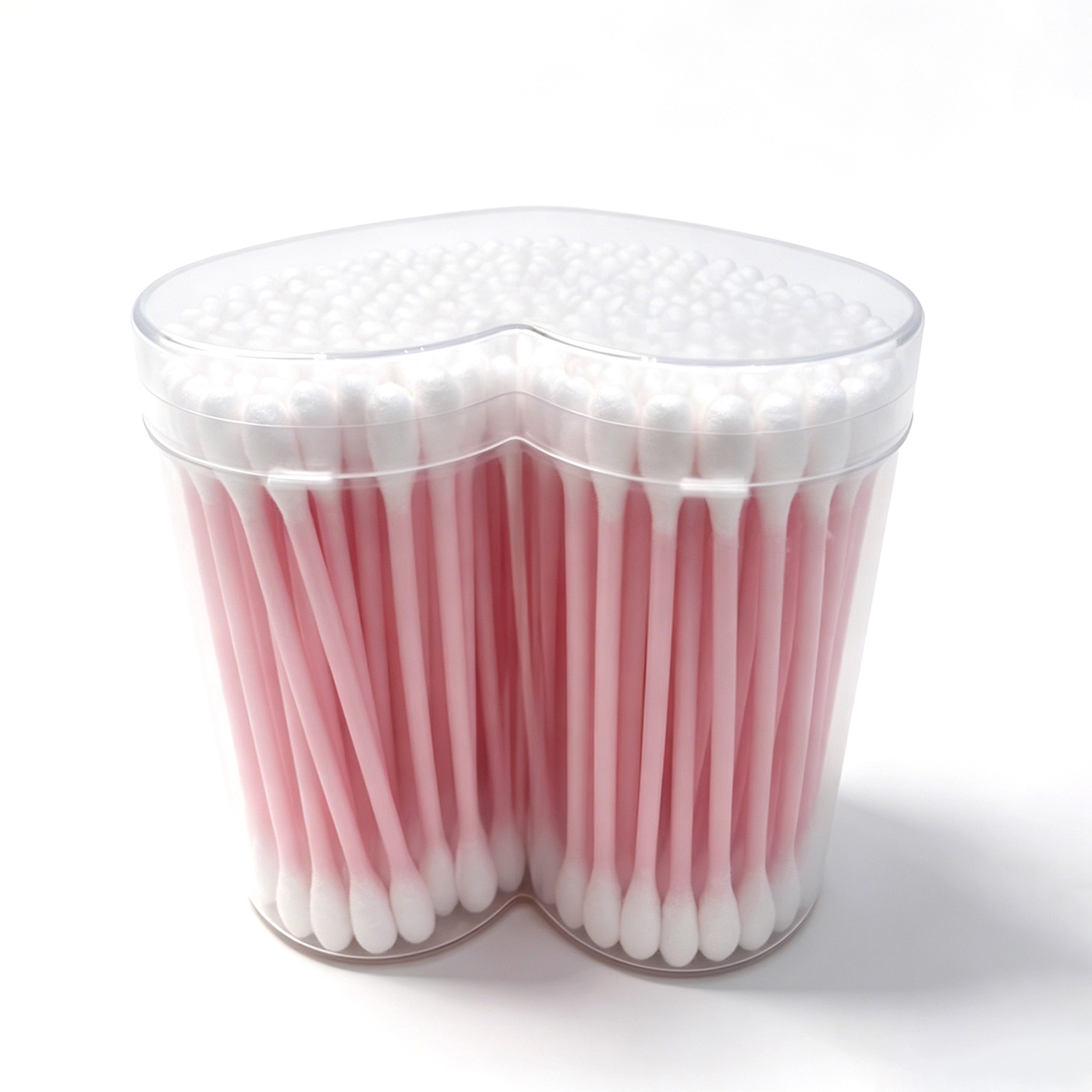 Durable Plastic Cotton Swabs Round Tip Lint Free Cotton Swabs