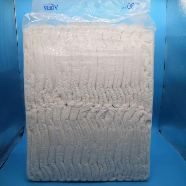 Printed Absorbent Incontinence Diapers for Adults Large Size Cotton Nappies