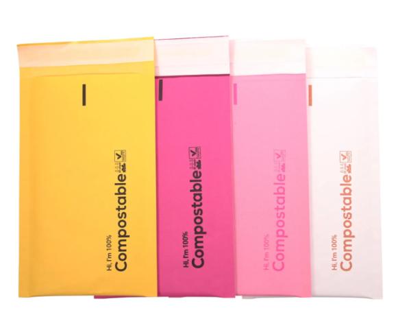 Tear Resistant Self Adhesive Courier Bags Customized Bubble Wrap Courier Bags
