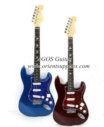 39" Electric Guitar - "Fender Stratocaster " style with with Pearl Loid Pickguard AG39-ST4