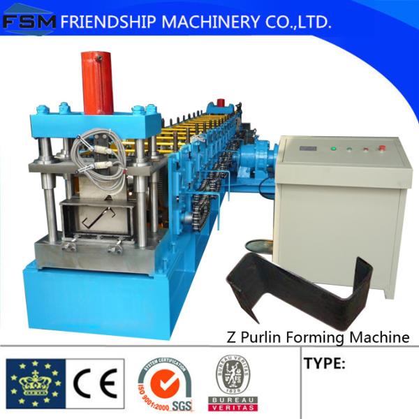 Hydraulic Cutting C Z Purlin Roll Forming Machines 80mm - 350mm , Z Steel Purlins