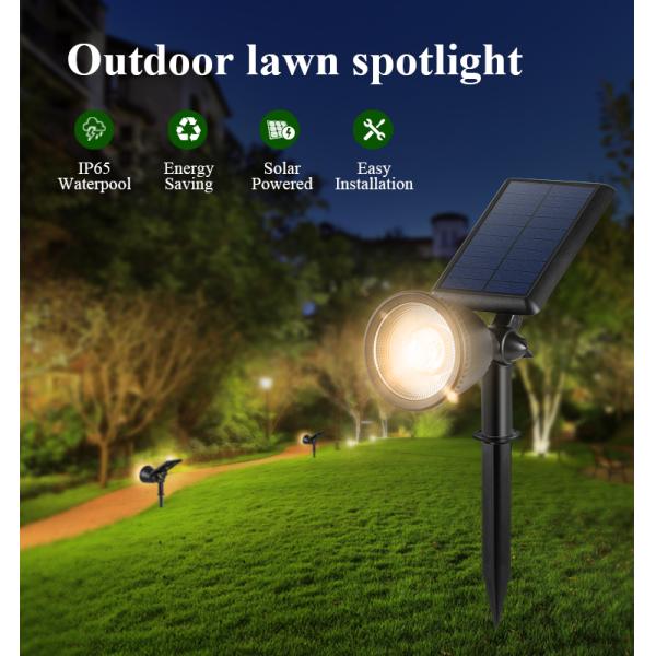 Waterproof Led Lawn Spike Solar Spot Light For Garden Wireless Outdoor Yard Landscape