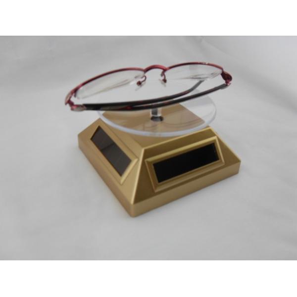 Eco - friendly white / black / golden / silver solar rotary display for showing jewellery