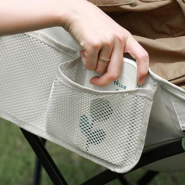 100kg Capacity Foldable Metal Camping Chair 60x50x66cm