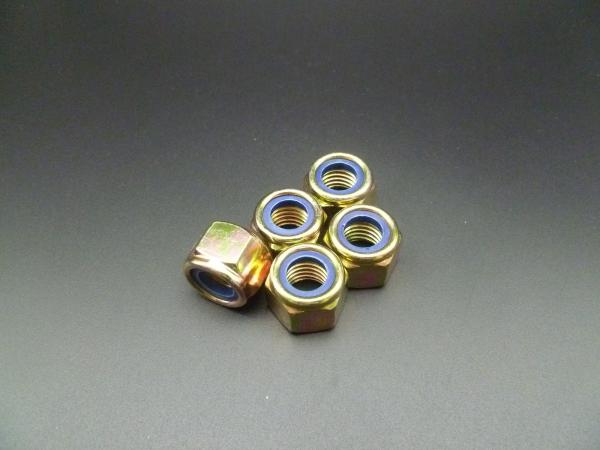 M10-1.0/M10-1.25/M10-1.5 DIN 985 Class 8 Zinc Finish Steel Nylon Insert Lock Nut