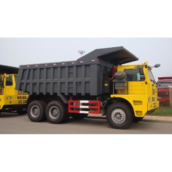 payload 50 tons HOWO 6x4 mining dump Trucks yellow or red color overloading Capacity