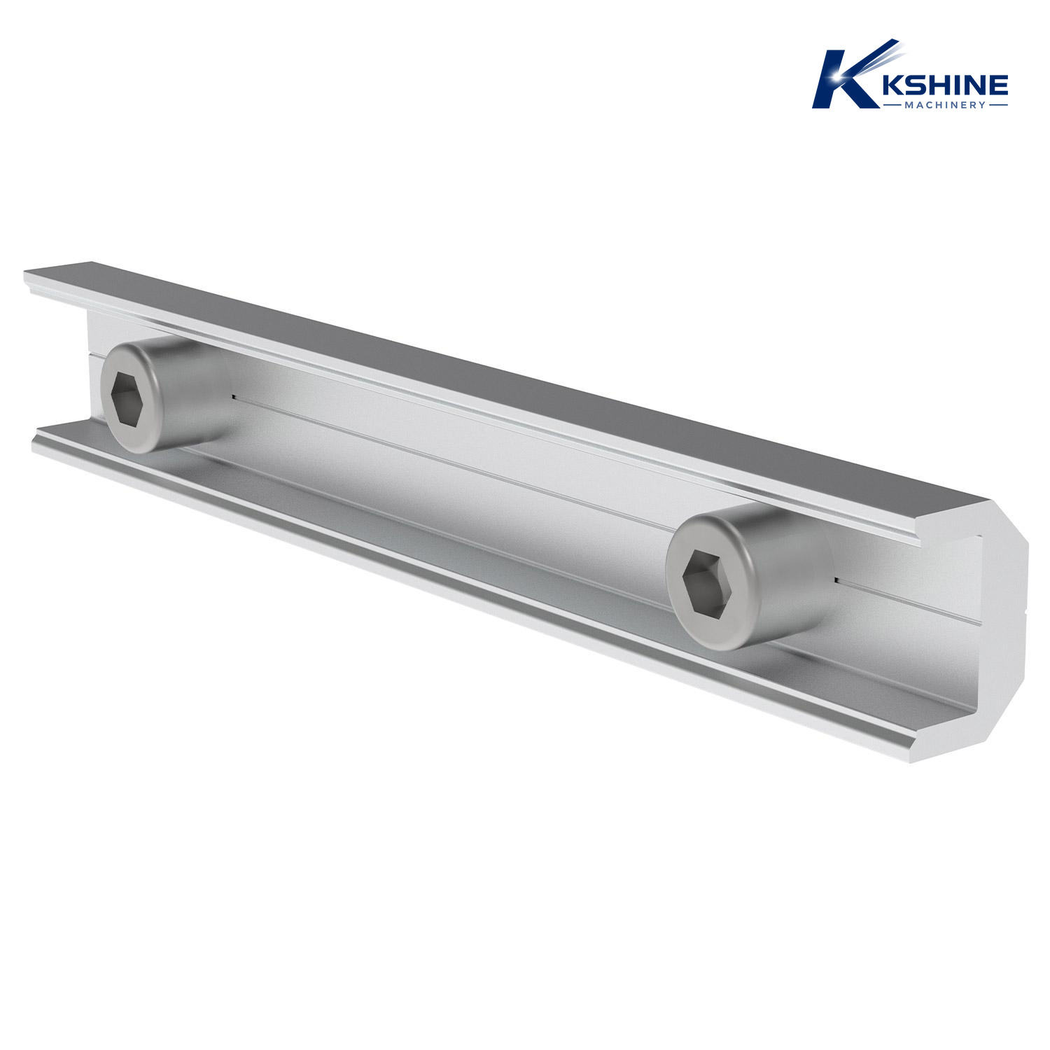 Custom AL6005-T5 Anodized Aluminum Solar Rail Splice Connector with SUS304 Bolts for Rooftop and Ground PV Mounting Systems