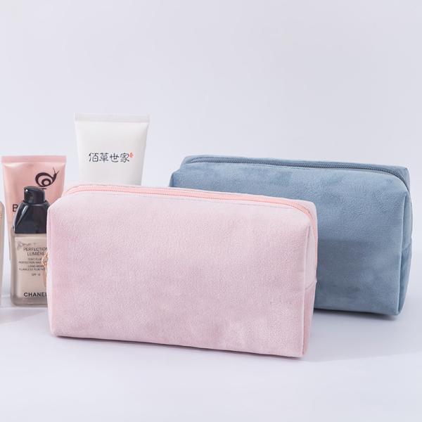 Soft-loop Style Velvet Pouch Bag for Custom Makeup and Personalised Bridesmaid Gifts
