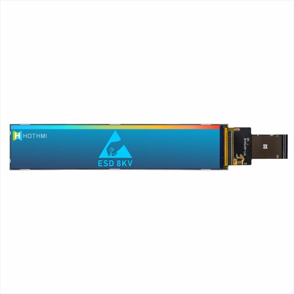 Écran LCD couleur IPS de 7 pouces à vue complète/module d'écran couleur matrice à points 280x1424/peut être équipé d'écran tactile/interface RVB/température large